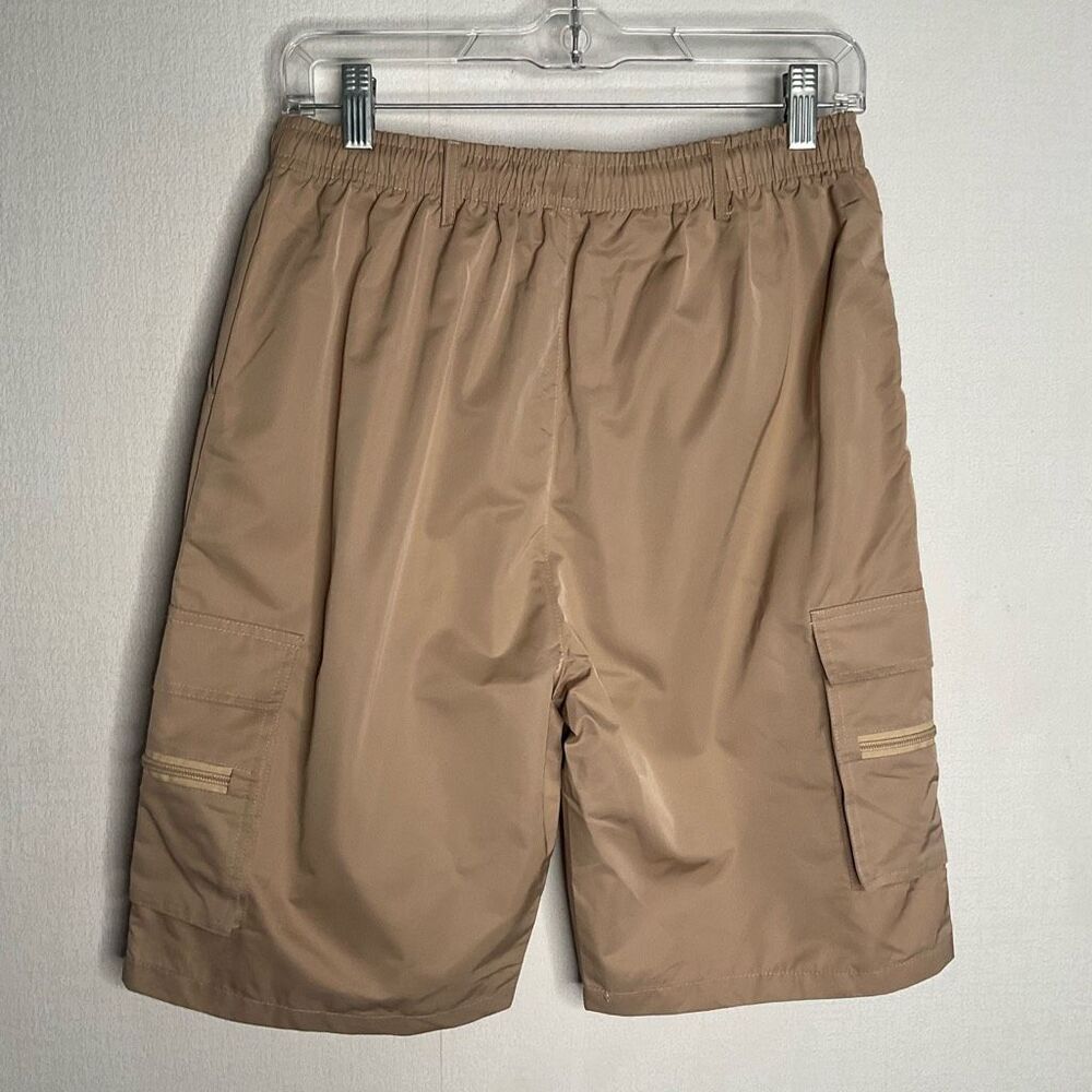 Carhartt Shorts Mens Medium Beige Stone Multi Pocket Cargo Elastic Waist Outdoor - Picture 4 of 6